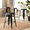 Baxton Studio Horton ModernIndustrial Black Finished Metal 4-Piece Stackable Counter Stool Set, PK4 192-4PC-12043-ZORO - alternate 1